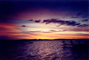 Sunset view from cottage