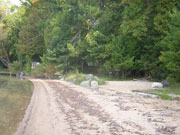 Looking north